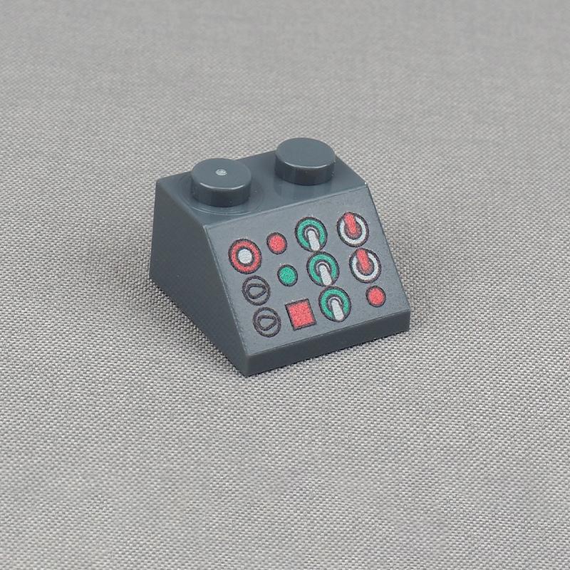 

Non-Toxic Moc 10Pcs 3039Pb158 Printed Button Lever Light Control Pattern Building Blocks Kit 3039 Board Bricks Particle Toys Children Gift