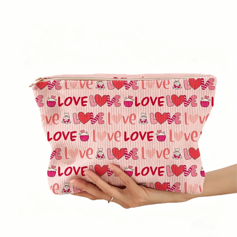Corduroy Corduroy Storage Bag Hand-painted Makeup Pouch Travel Toiletry Bag  Women
