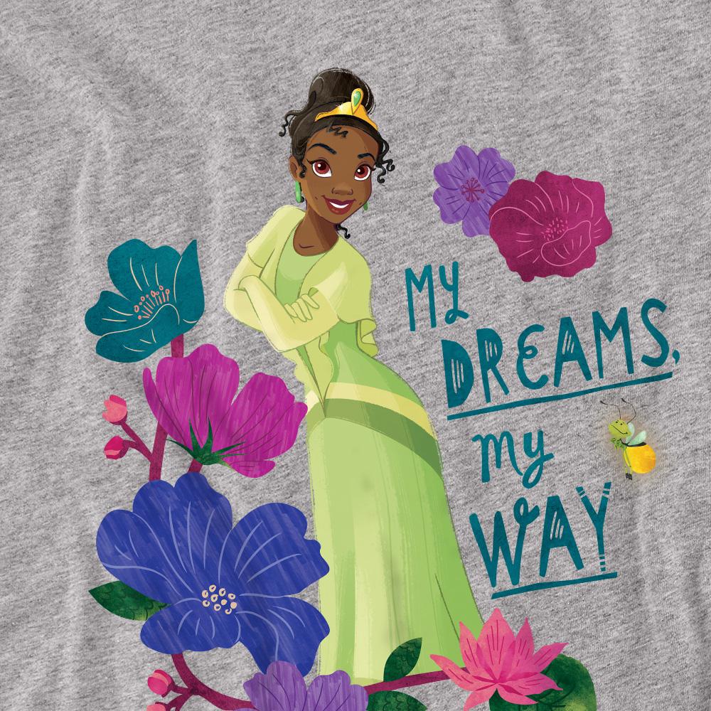 The Princess and the Frog Unisex Adult My Dreams, My Way Tiana T-Shirt