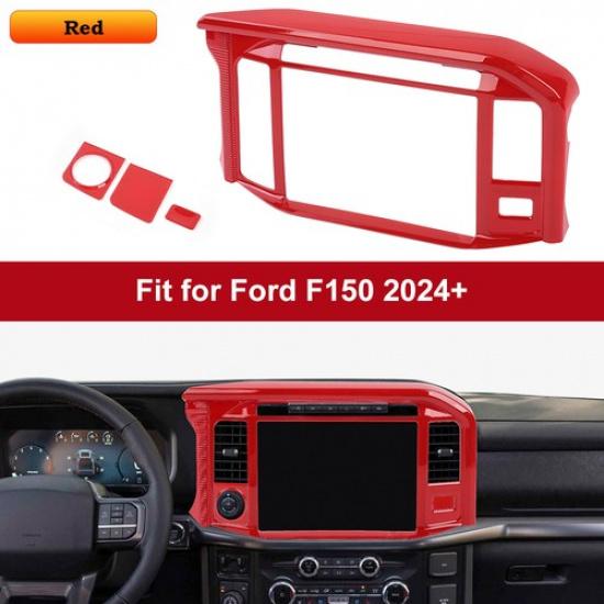 Muticolor Center Control Navigation Screen Panel Trim For Ford F150 2024 2025 US