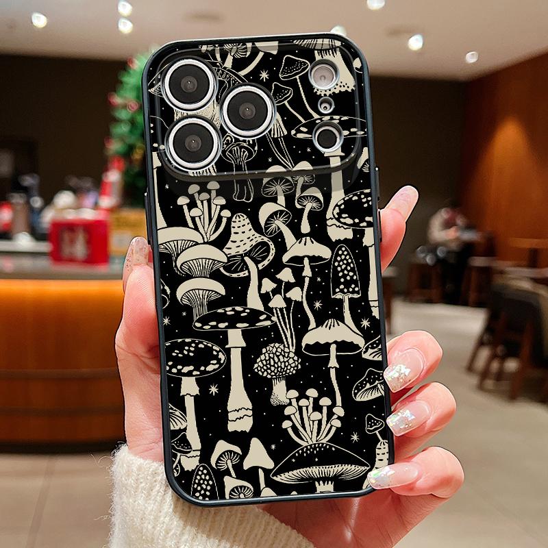 Floral Pattern Case For iPhone 17 Pro Max Funda iPhone 16 15 14 13 Pro Max Magnetic For Magsafe Hybrid TPU+PC Matte Cover Funda iPhone 14 Pro Max