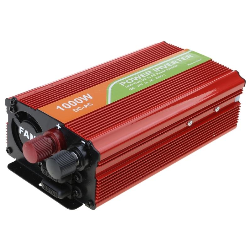 Multipurpose 1000W Capacity Power Converter with Safety Features For Vehicles Camping Boating Caravans 12V To 110V/220V