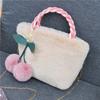 New Autumn and Winter Plush Bag Cute Girl Cherry Bag Shoulder Messenger Bag Women's Handbag
