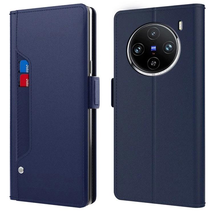 

For vivo X100s 5G Phone Case Card Slot Shockproof PU Leather Flip Cover