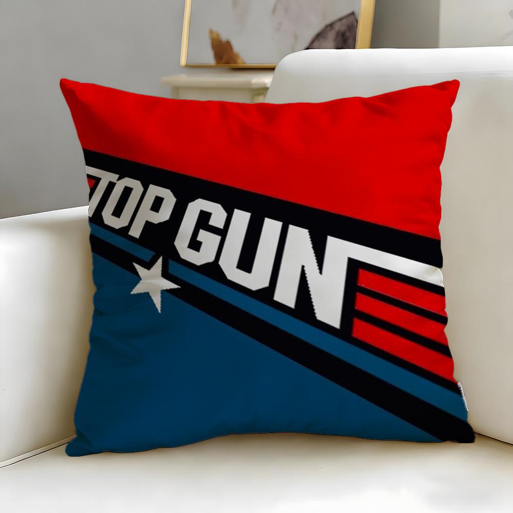 Classic Movie Top Gun Cushion Cover Soft & Easy-Wash Pillow Case – Versatile for Couch, Bed, Travel and Office