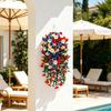 Patriotic Red White Blue Hanging Flowers Artificial Morning Glory Flower Vine UV Resistant Fake Plants for 4th of July Memorial Day Independence Day