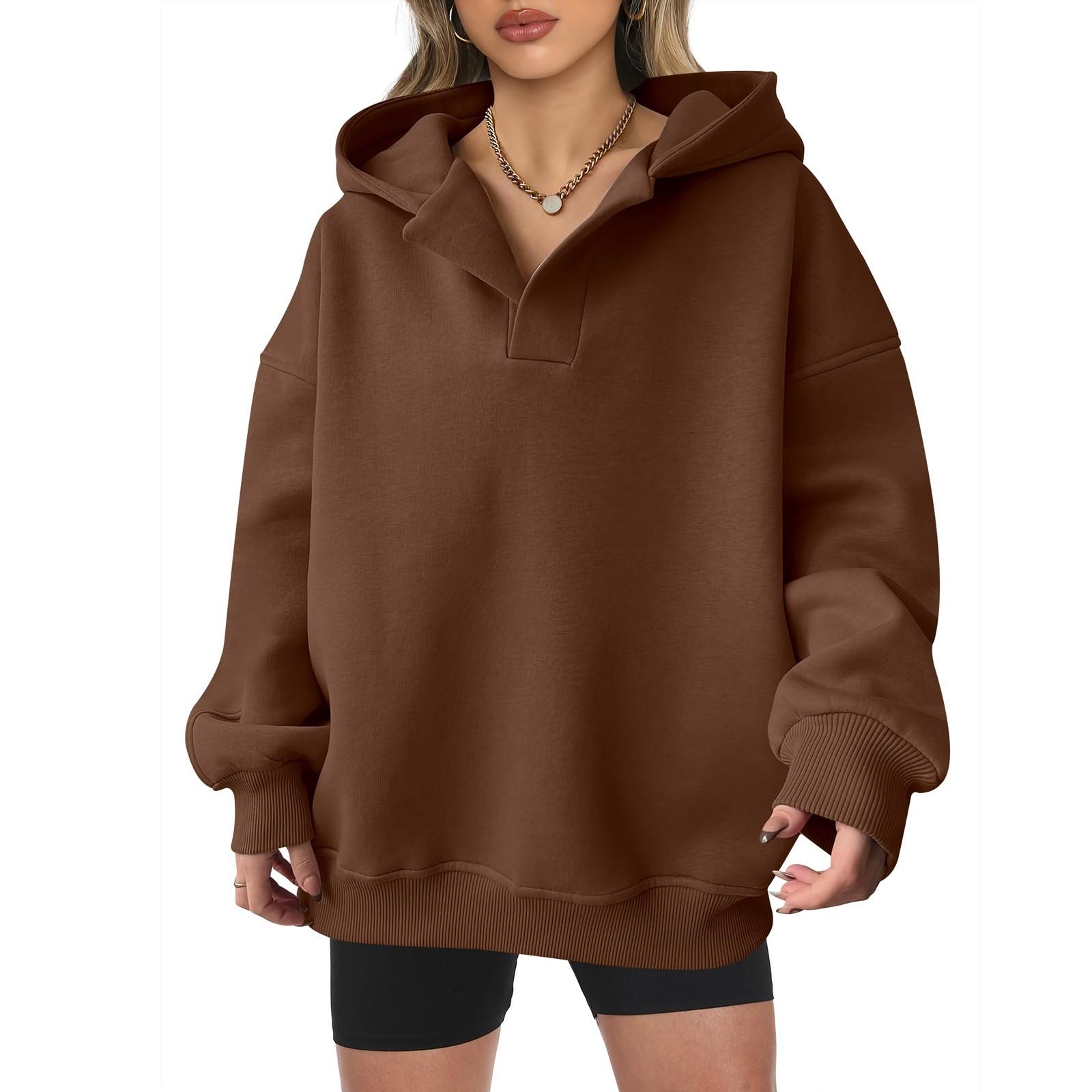 

Топы для женщин, пуловеры с длинными рукавами, повседневные рубашки, топ M кофейный