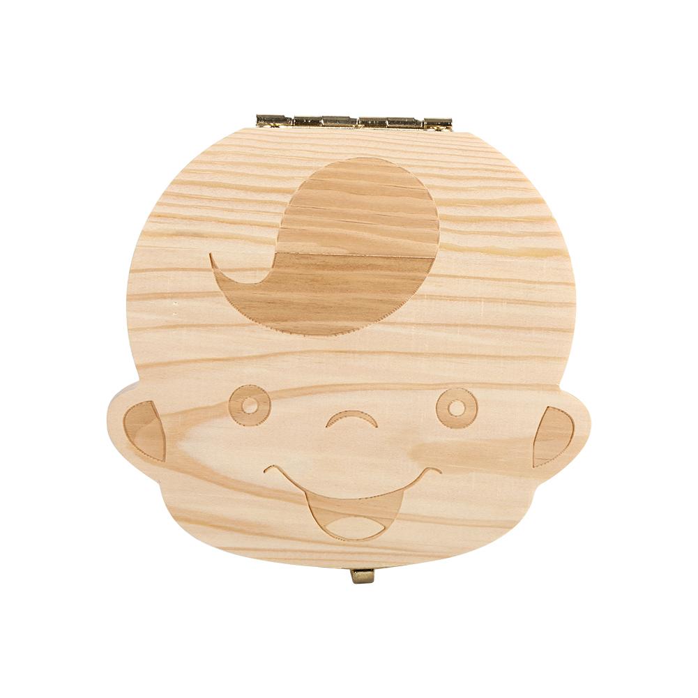 Milk Teeth Wooden Tooth Storage Box Organizer For Kids Baby Save 3 6YEARS Creative Boy & Girl