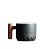 60ml Retro Ceramics Coffee Mug Wood Handle Water Cup Drinkware Tea Cup  Office