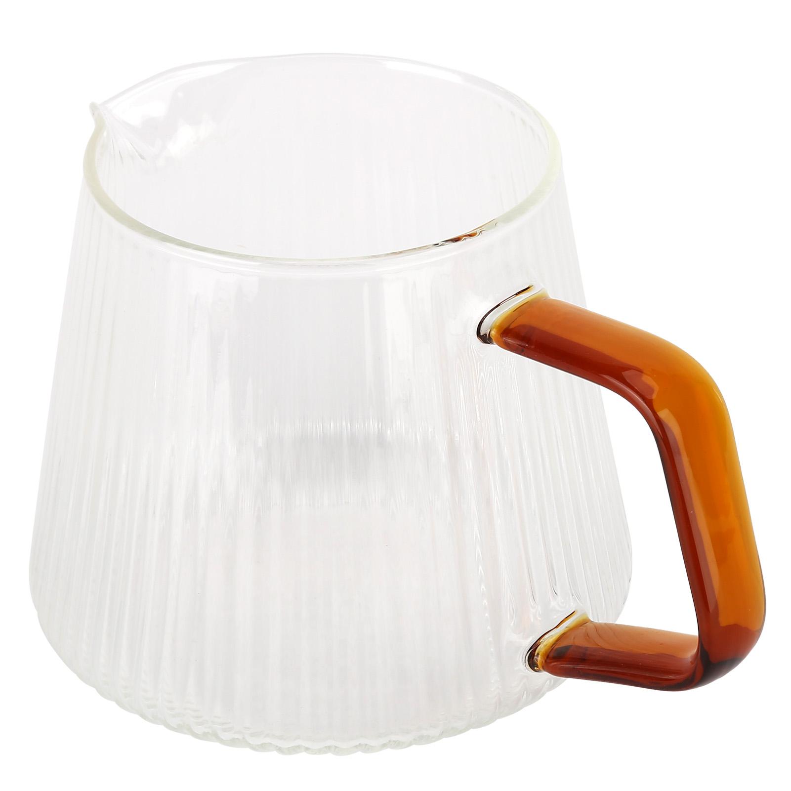 

Coffee Cup High Borosilicate Transparent Thickened Tea Cup with Handle for Home Coffee Shop350ml