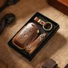 Retro Key Cover for Chrysler 300C Car Key Remote Control Protective Case Genuine Leather Handmade Key Bag