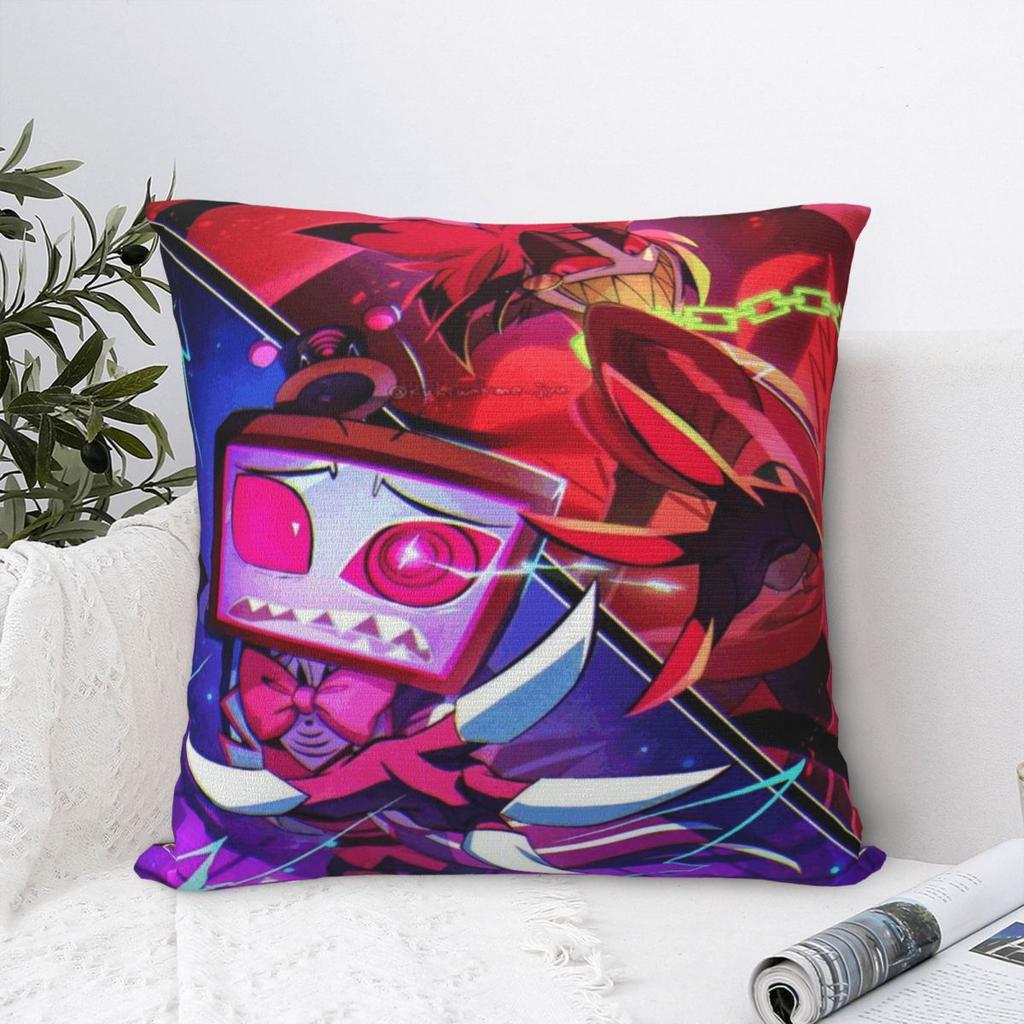 New Style Bedroom Hazbines Hoteles Alastor Vox 2Decoration Pillowcase Accessories Pillow Covers Zippered Multi Size