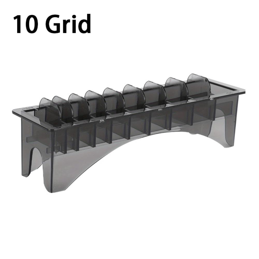 New 10 Grid Limit Comb Storage Box Universal Transparent Hair Clipper Organizer Large Capacity Salon Hairdressing Tools