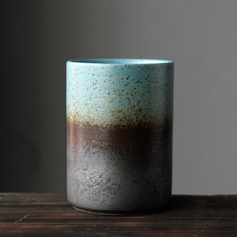 Retro keramický hrnek v japonském stylu 210 ml Velký čajový šálek Domácí Restaurace Snídaňový hrnek na vodu pro čajovnu Mistrovský šálek Vyrobený na zakázku