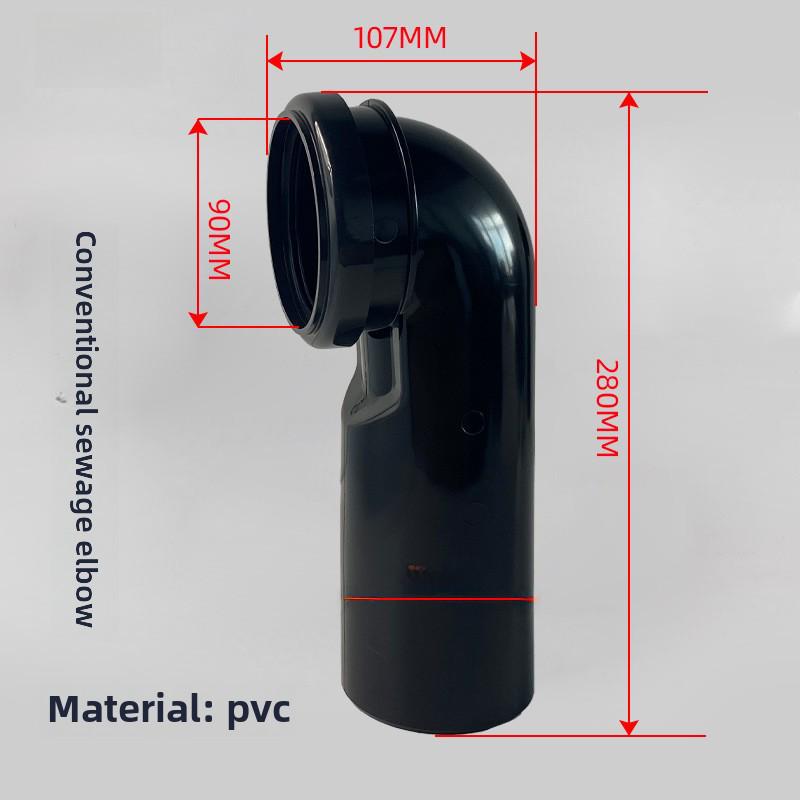 Wall-Hung In-Wall Toilet Cistern Kit with Flushing Pipe, Drain Bend, Valve, and Bolts