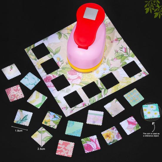 Paper Crafting Embossing Machine Hand-Punched Round Holes Spring-Loaded Levers Greeting Card Craft Tool