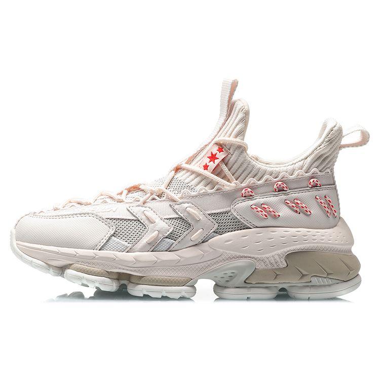 Li Ning CF Explorer J Shock Absorption Non-Slip Wear-Resistant Breathable Supportive Low-Top Retro Basketball Shoes Women sneaker AGLQ136-2