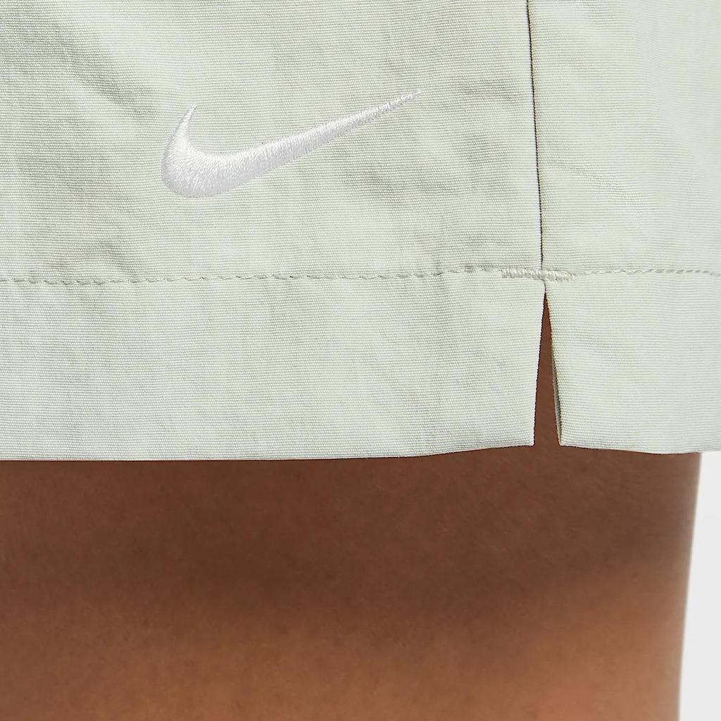 Nike Sportswear Everything Comfortable Soft Skin-Friendly Minimalist Three-Quarter Casual Shorts Women Shorts Light-Silver White FV6623-034