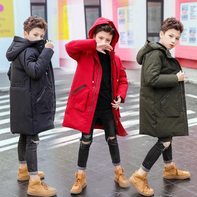Jungen Winterjacken Kinderkleidung Warme Daunenjacke aus Baumwolle mit Kapuze Mantel Wasserdicht Verdicken Oberbekleidung Kinder Parka Kleidung