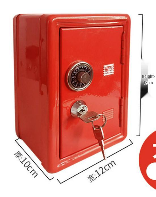 Creative Handheld Piggy Bank: Small Lockable Coin Storage Box with Key