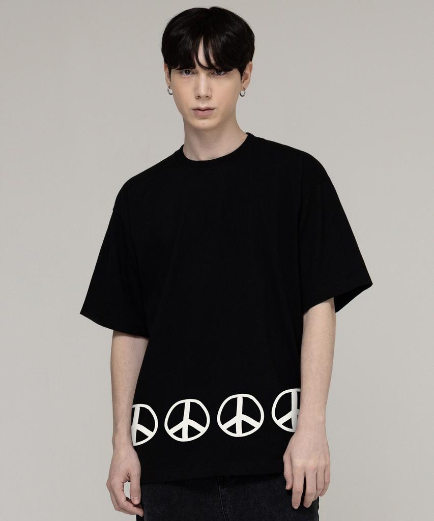 GRAVER [Unisex] Bottom Piece Short Sleeve Tee_Black
