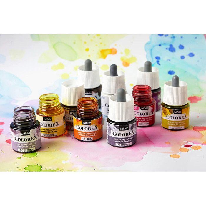 Encre Aquarelle - PEBEO - Colorex - 45 ml - Gris Neutre - Mixte