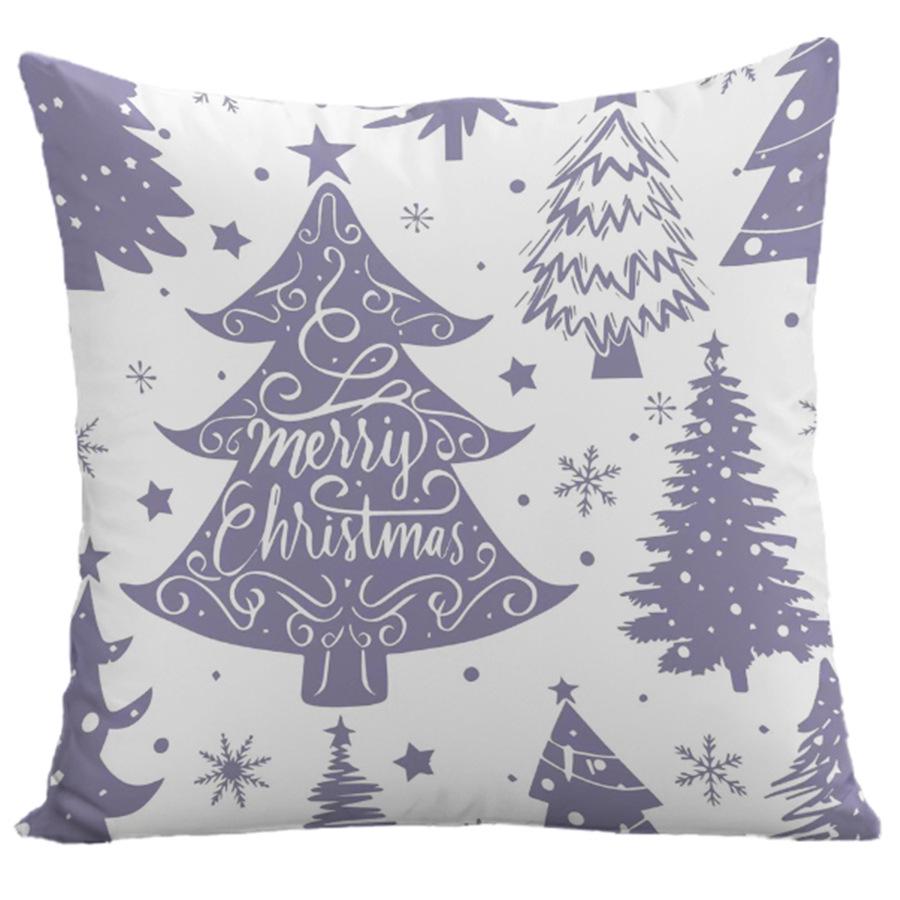 Federa per Cuscino Stampata in Poliestere di Natale - Copricuscino per Divano di Casa - Decorazione per Soggiorno