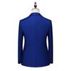 Men's Sapphire Blue Business Casual Two-Piece Suit