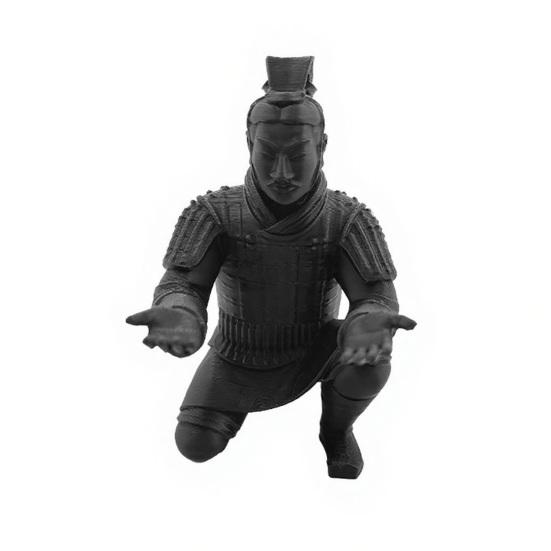 Decorazione da Scrivania Guerriero di Terracotta, Portapenne Soldato Stampato 3D per Ufficio, Portapenne Creativo Guerriero Antico, Ornamento Regalo per Home Office