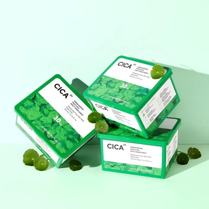 Greenderma Mild Cica Extract Daily Mask Pack (30 sheets)