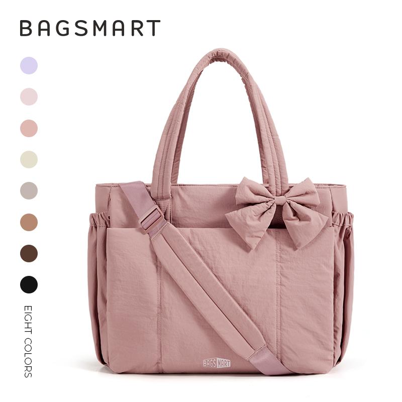 Women Large Capacity Tote Bag Versatile Commuter Handbag With Multi Pockets Shoulder Messenger Sports Bag