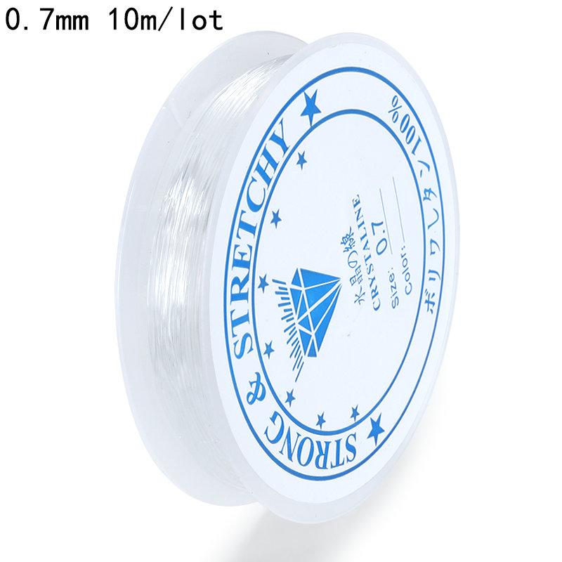 0.5-1.0mm Elastic Cord Beading Thread Stretch String Fibre Crafting Line for Jewelry Making DIY Seed Beads Pony Beads Bracelets