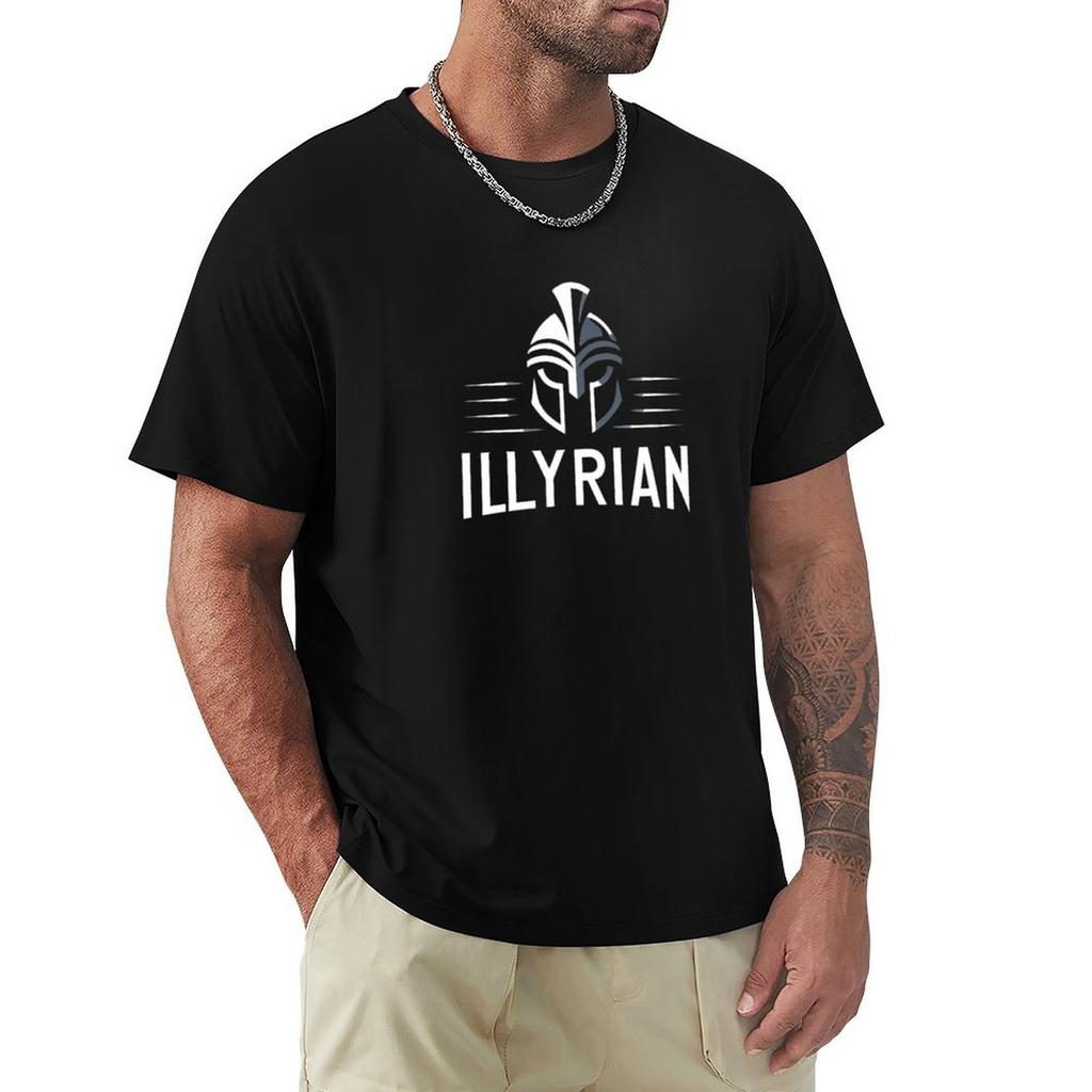 Illyrian Themed Logo Iii Tshirt Casual Minimalist Short Sleeve Top