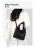 Women's Large Capacity Soft Leather Handbag - 2025 New Korean Style, Fashionable Single Shoulder Crossbody Bag for Moms