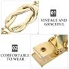 Retro Sweater Pin Temperament Cardigan Scarf Button Women's Shawl Collar Clip Anti-exposure Brooch