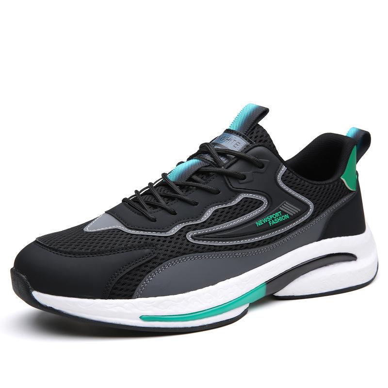 2025 Men's Shoes Casual Mesh Sports Shoes Summer New Non-slip Shock Absorption Men's Lightweight Running Shoes Breathable One Piece