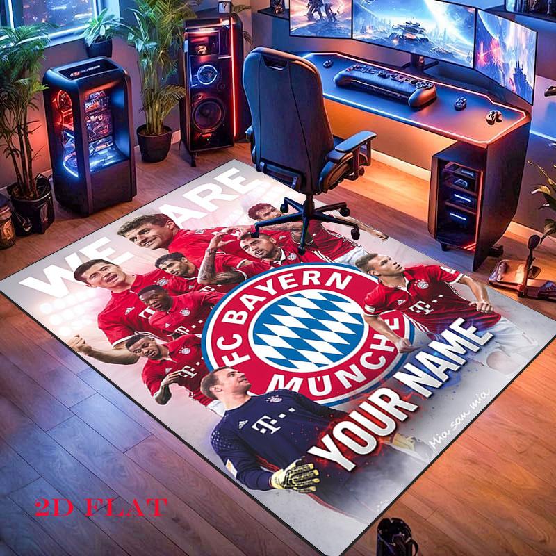 Custom Fc Bayern Munich Carpet Rug for Living Room Bedroom Home Sofa Decoration,Kids play Nonslip Floor Mat