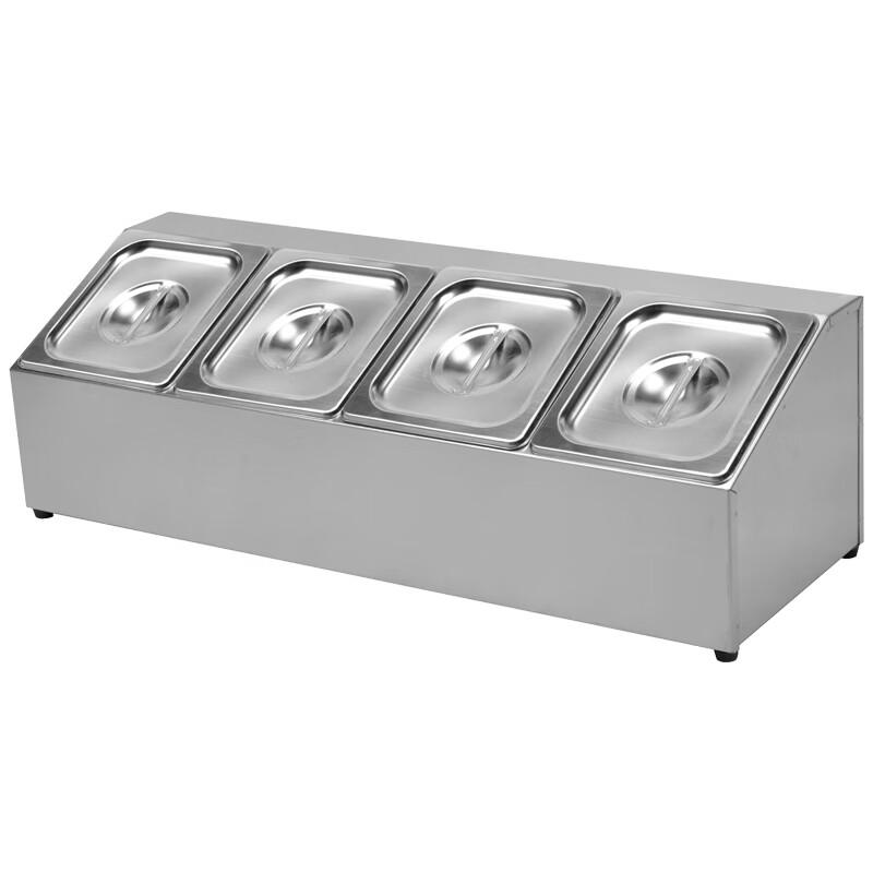 Stainless Steel 4-Compartment Countertop Storage Rack