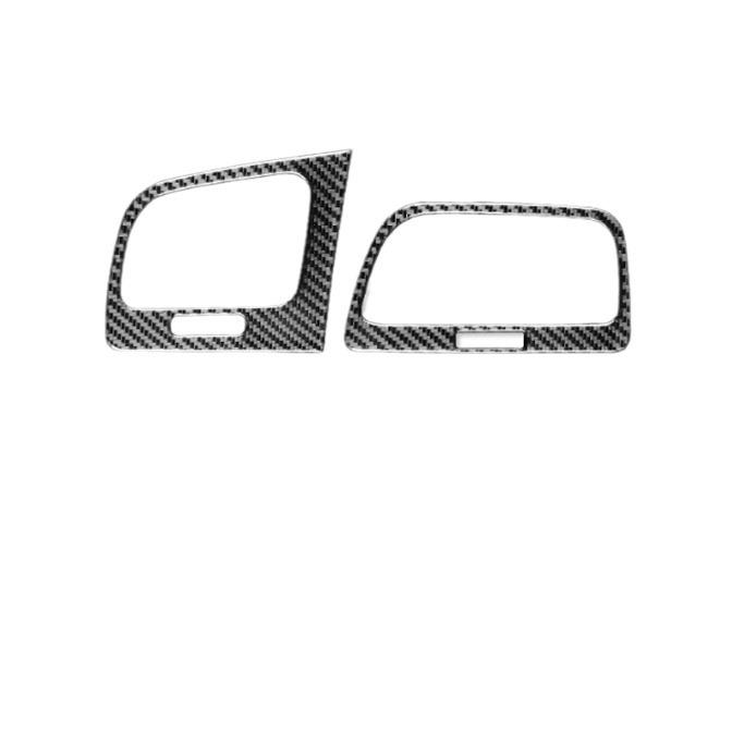 Compatible Carbon Fiber Interior Accessories for VW Golf 7: Console, Gear Shift, Cup Holder, A/C, Navigation Decor.