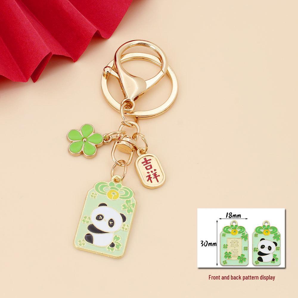 Cherry Blossom Cartoon Keychain - Cute, Creative New Year Pendant Gift