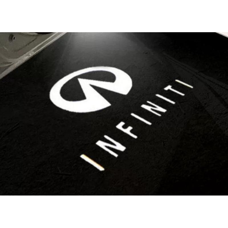 

Световые логотипы Infiniti на пороги для Q50, QX50, G25, JX35, Q70, Модифицированная проекция Q70