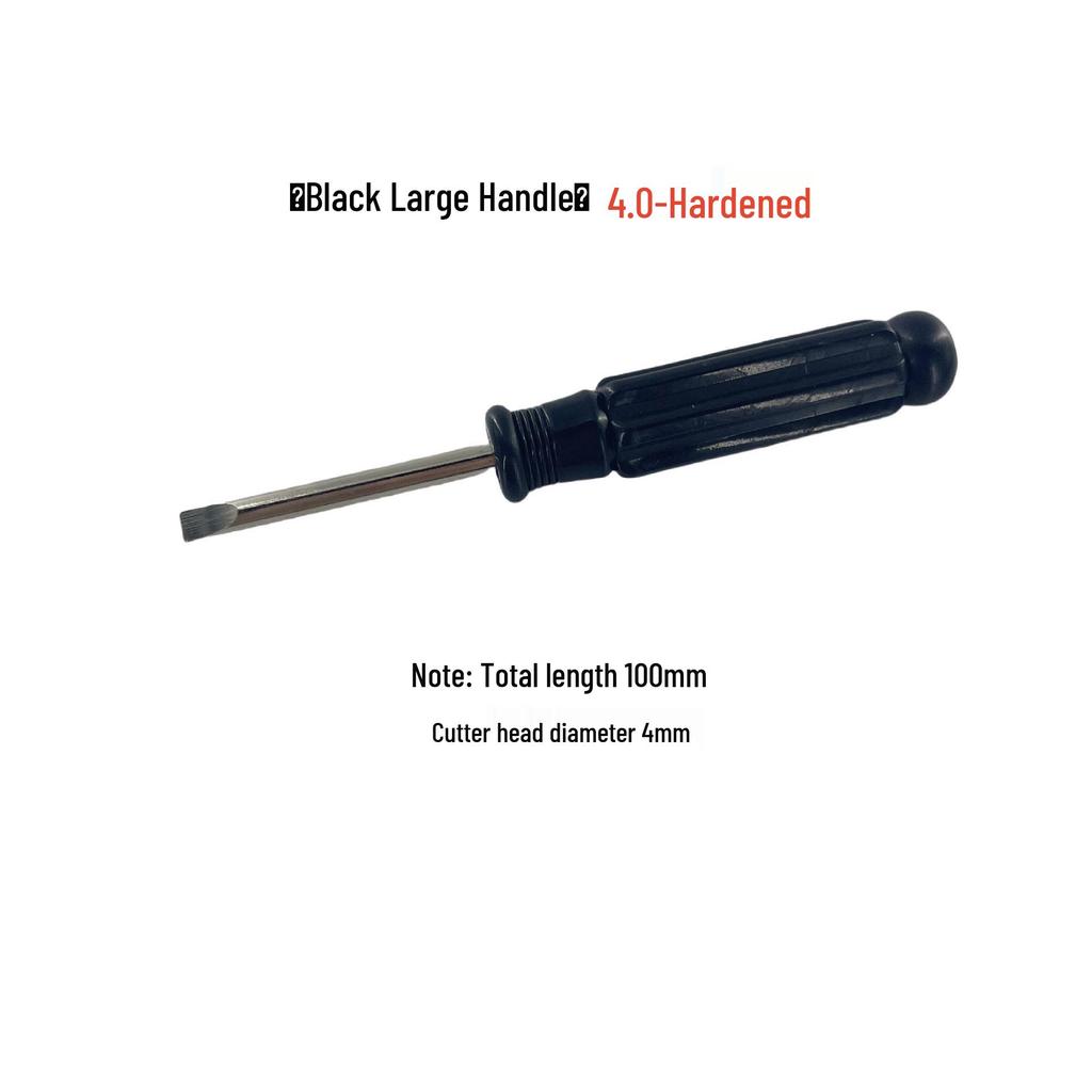 Black Handle Phillips/Slotted Screwdriver Set (2.0-5.0mm) for Toy and Small Appliance Repair