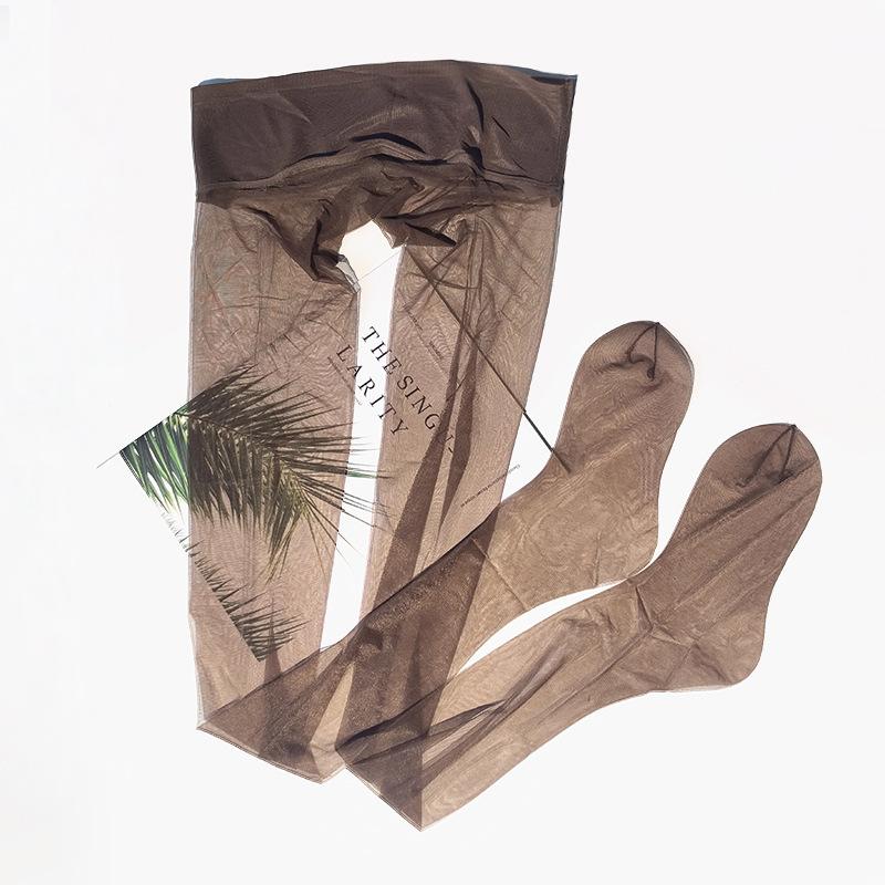 Hohe Dichte Nahtlos0.01D Netz-Taillenstrümpfe Damen Ultra-Dünn Seidig Glatt Strumpfhose Übergröße Spurlos