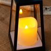 Hot Selling Trapezoidal Large LED Wind Lantern Christmas Holiday Home Home Decoration Ornaments  LED Candle  Lantern 11*11*22cm