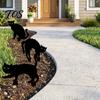 Decorative Lawn Stakes Halloween Garden Stake, Black Cat Yard Sign with Glow-in-the-dark Fluorescent Accents Eyes, Waterproof Spooky Ghost Silhouette