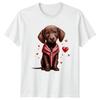 Puppy Dog Valentines Day Holidays Unisexs TShirt Unisexs Tee Graphic Unisex Top
