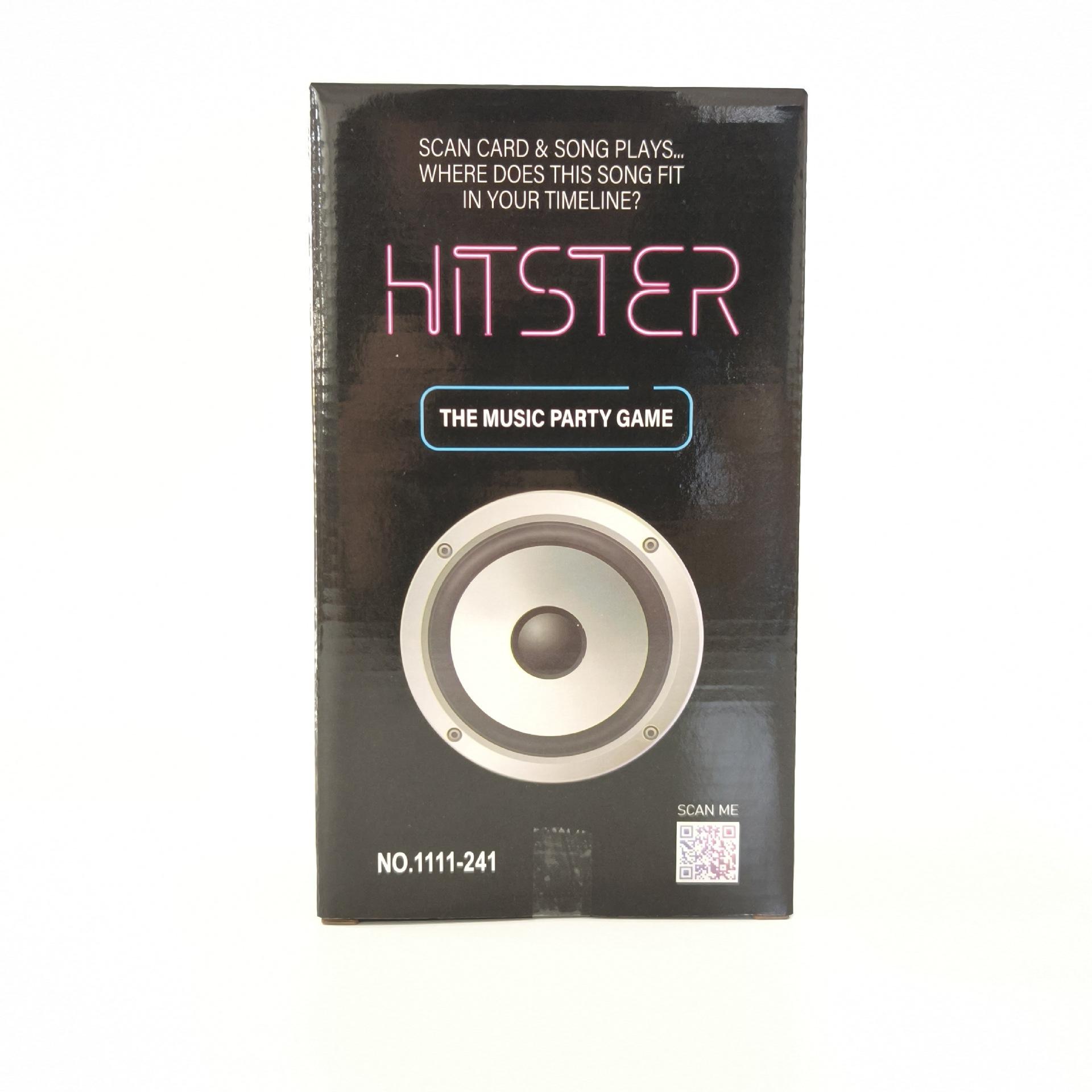 

Jumbo Hitster Party Карточные игры-викторины 2-10 игроков Более 300 культовых музыкальных хитов для семейного игрового вечера