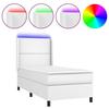 VidaXL Bed Slat Base with Mattress and LED, Upholstered Bed, Single Bed, Adult Bed for Interior Bedroom, 3139296