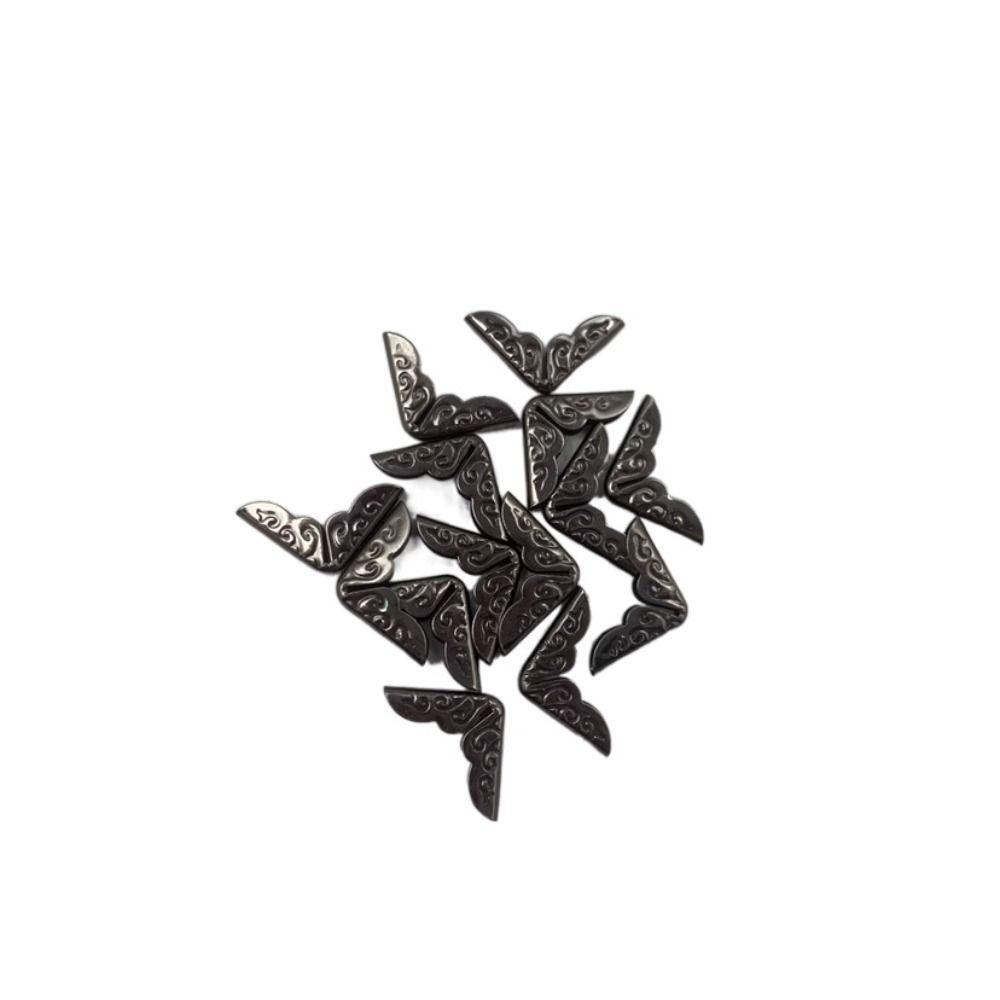 

50 шт. Винтажные уголки для защиты углов книг Практичные DIY Защитные уголки для скрапбукинга Прочные железные уголки для углов книг Дом чёрный