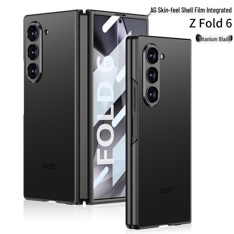 Samsung Fold6 Frosted Electroplated Protective Case - Full Coverage Screen-Integrated
